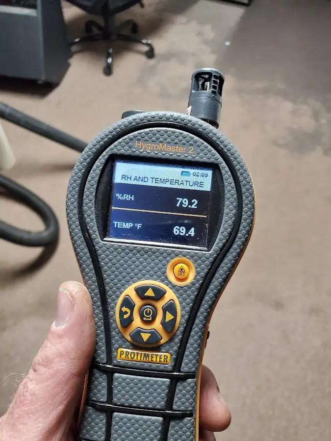 Moisture meter humidity assessment for Mold Remediation & Removal in Bellefontaine