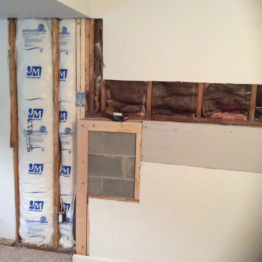 Wall insulation replacement during Contents Cleaning & Restoration in Bellefontaine